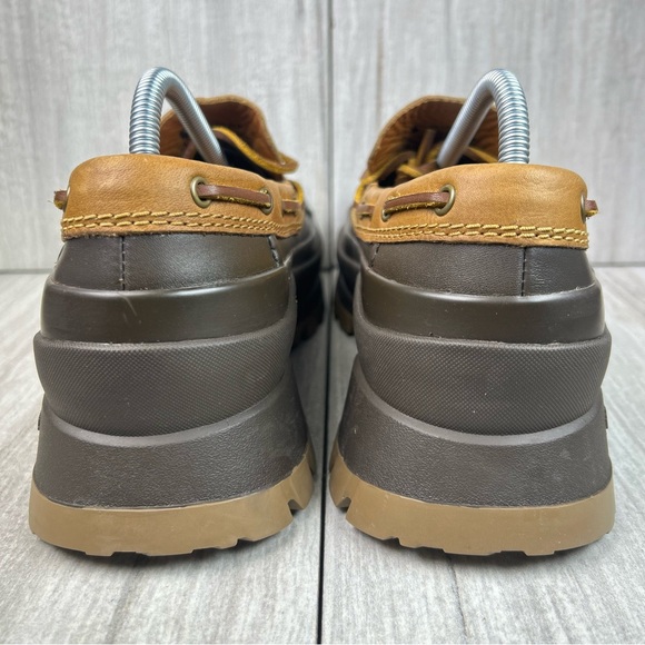 NEW Polo Ralph Lauren Country Logan Lug Sole Leather Duck Boot Shoe Mens Size 9 - Picture 8 of 11